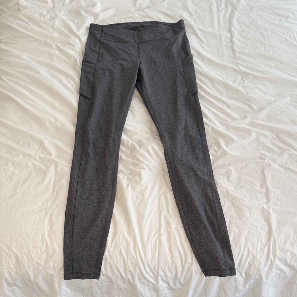 Lululemon Heathered Gray Leggings 10 tall